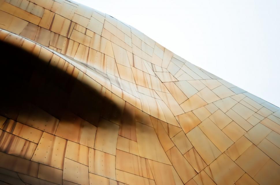 Free Image of Close Up of Wooden Structure Against Sky Background 
