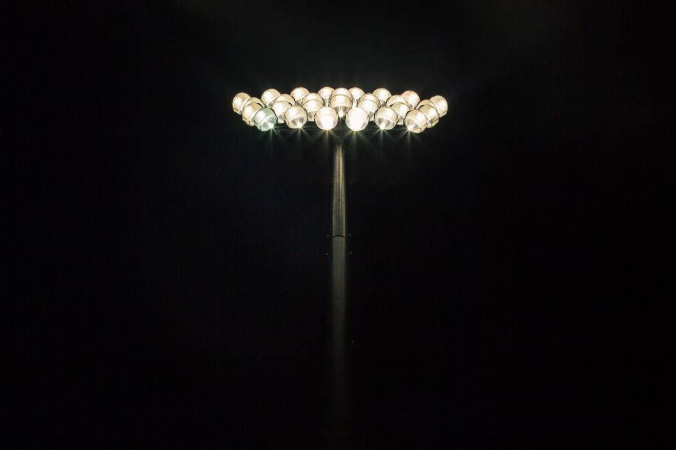 Free Image of Black and White Photo of a Street Light 