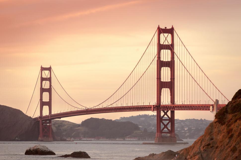 Free Image of The Golden Gate Bridge in San Francisco, California 