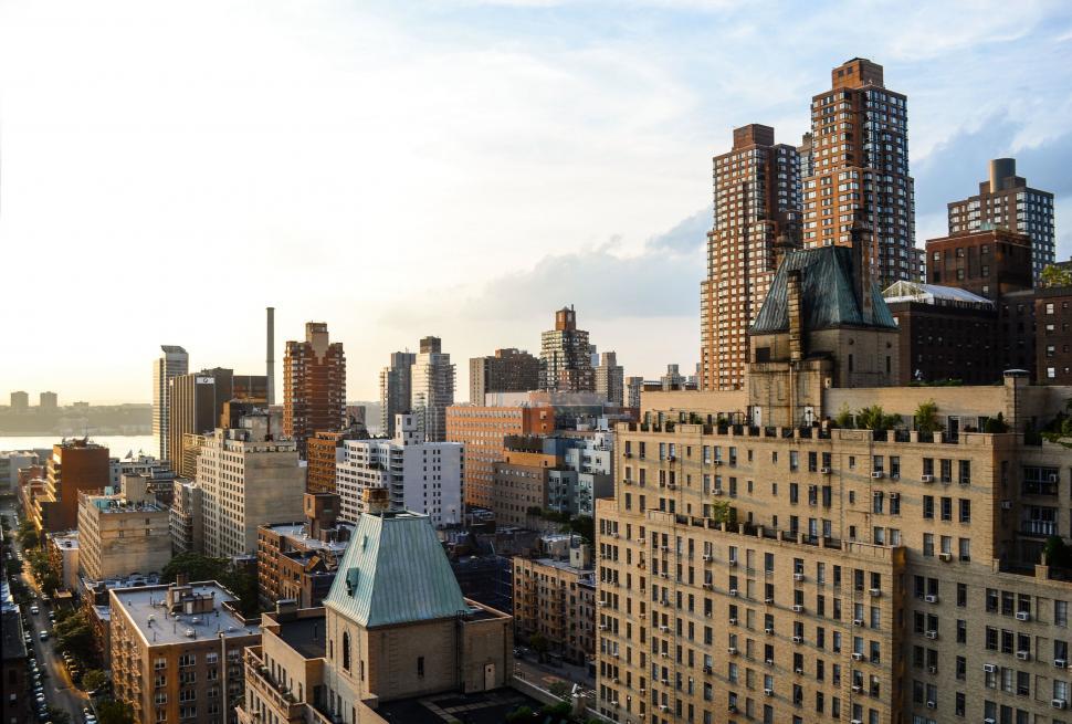 Free Image of A Stunning Cityscape Dominated by Tall Buildings 
