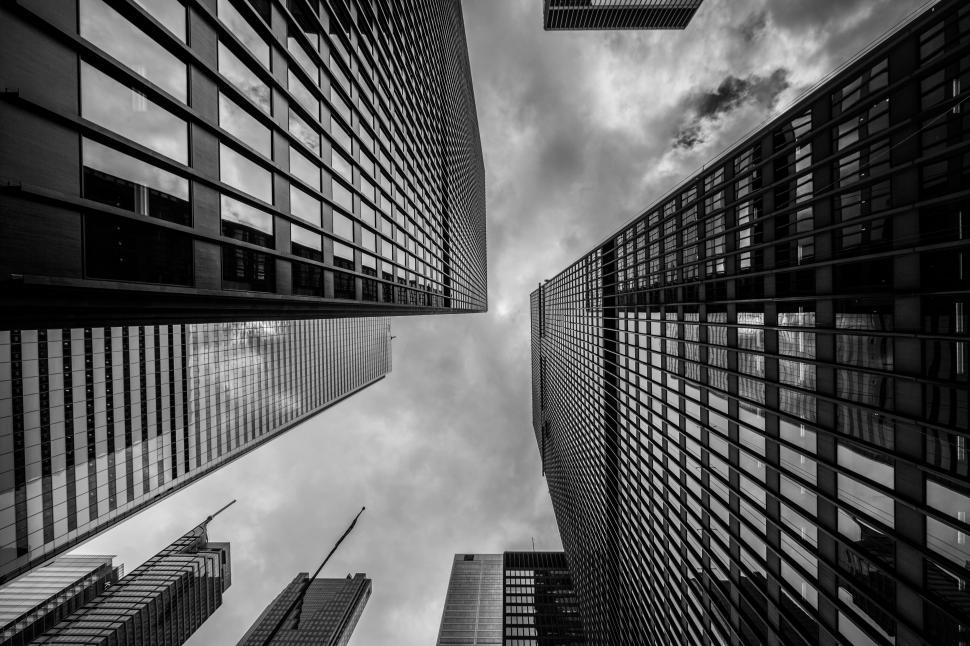 Free Image of Urban Skyline Dominated by Tall Buildings 