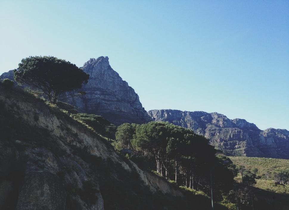 Free Image of Mountain Landscape With Trees 