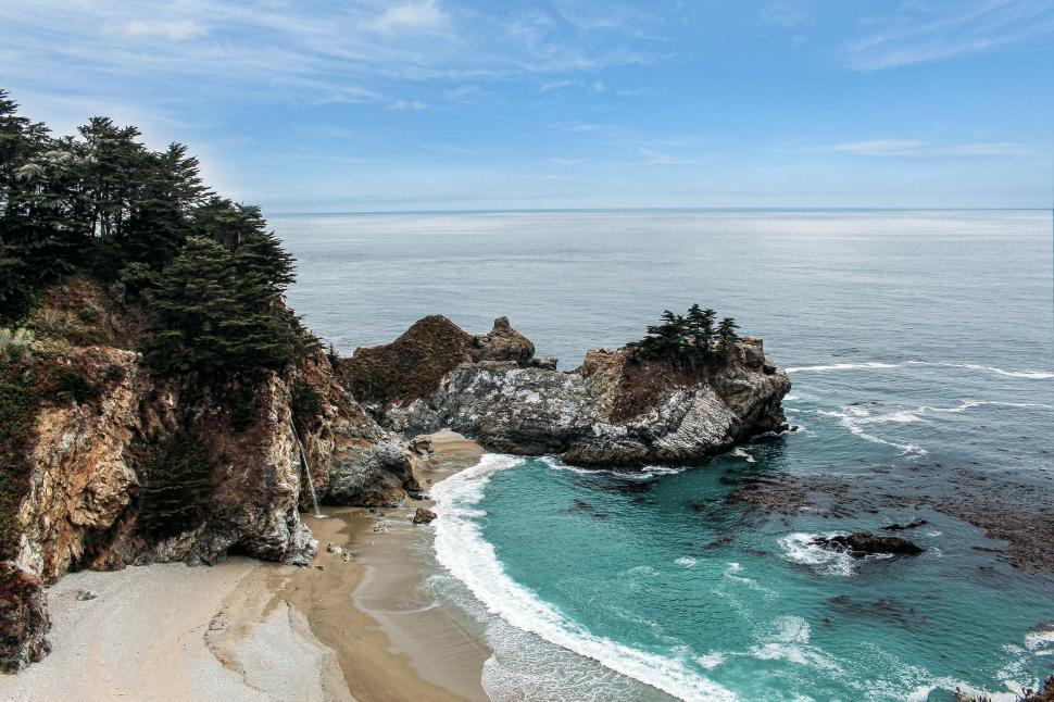 Free Image of Ocean View From Cliff Top 