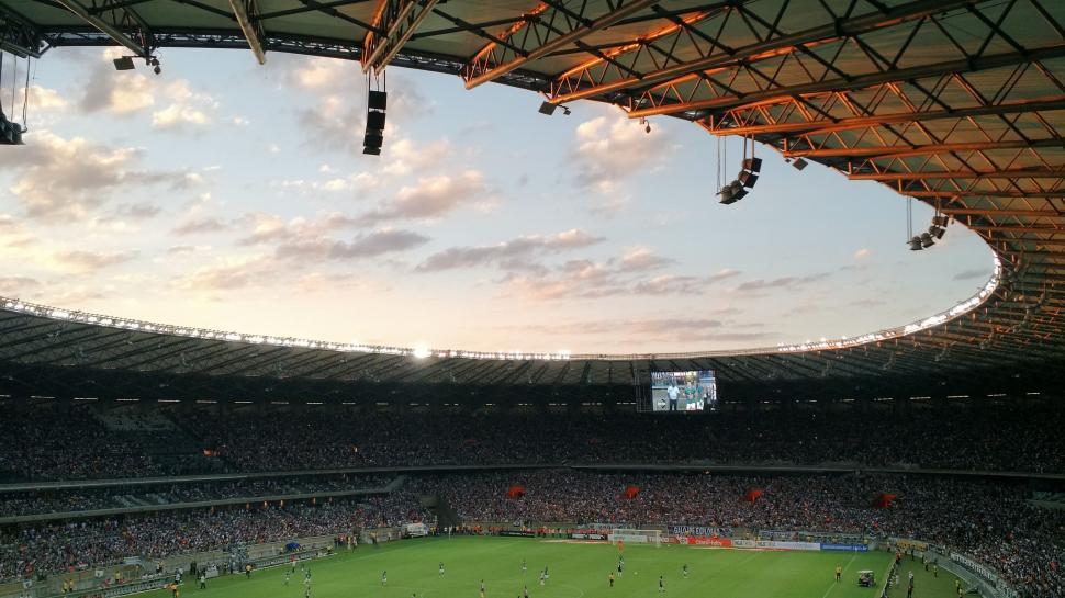 Free Image of Massive Stadium Crowd Cheering at Event 