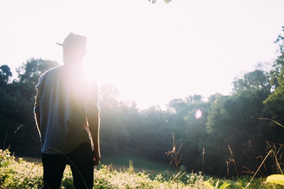 Free Image of Man Playing Frisbee in a Field 