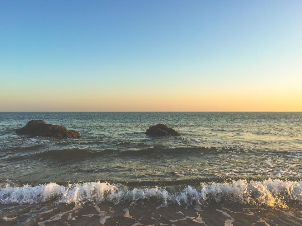 Free Image of Ocean View From a Sandy Beach 