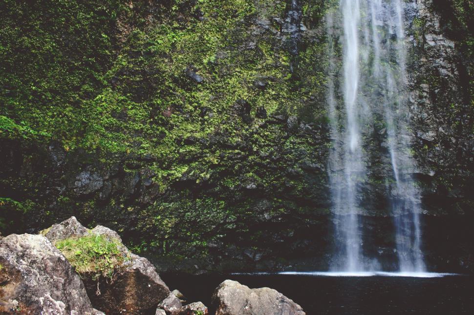 Free Image of Majestic Waterfall in Forest 