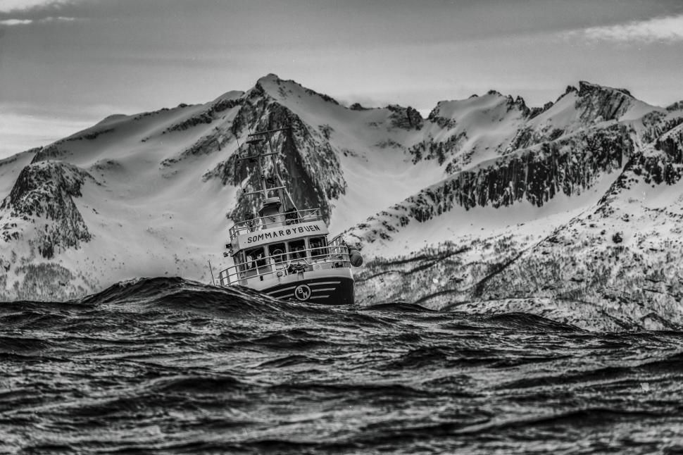 Free Image of Boat Sailing on Vast Water 