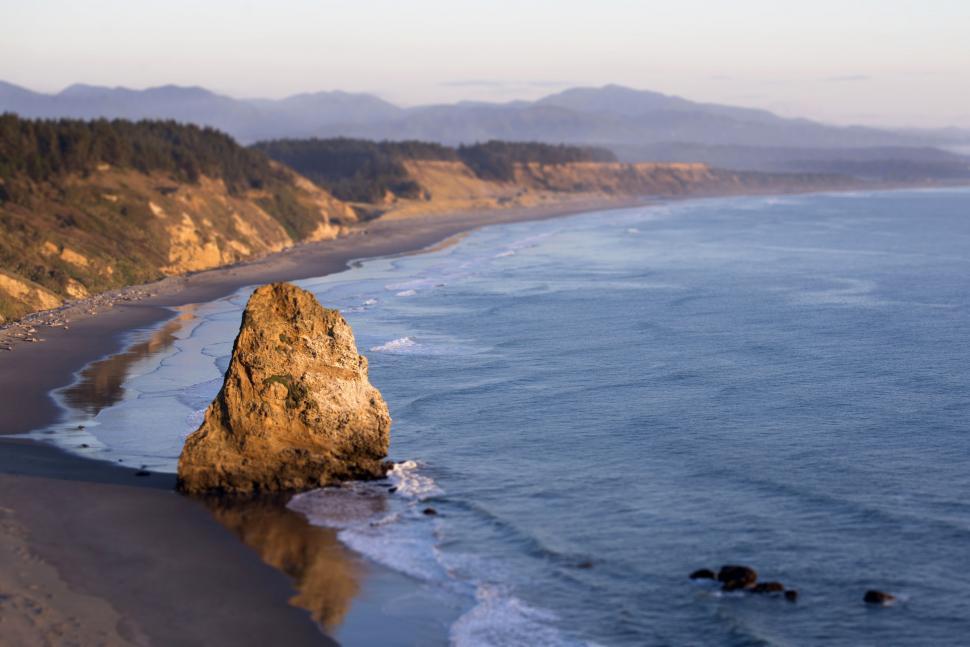 Free Image of Majestic Rock Formation in Ocean 