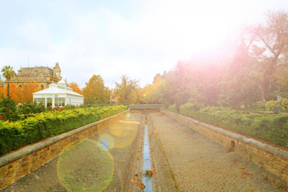 Free Image of Gazebo by Pond in Park 