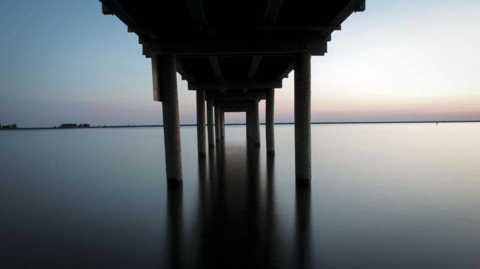 Free Image of Pier With Clock Tower 