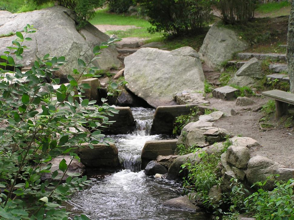 Free Image of Waterfall in Miniature 