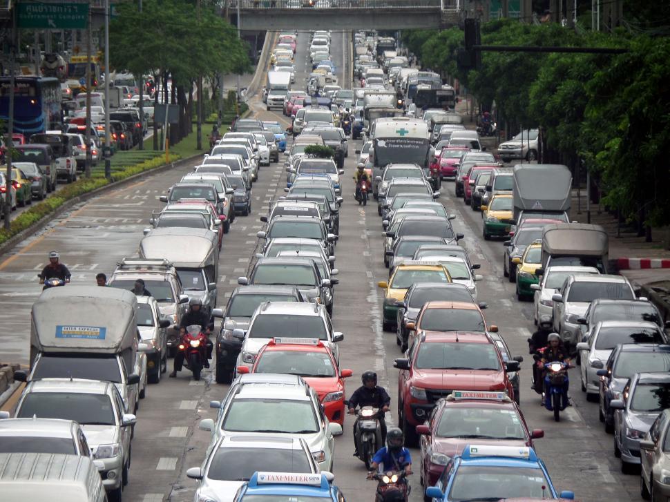 Free Image of Bangkok traffic jam  