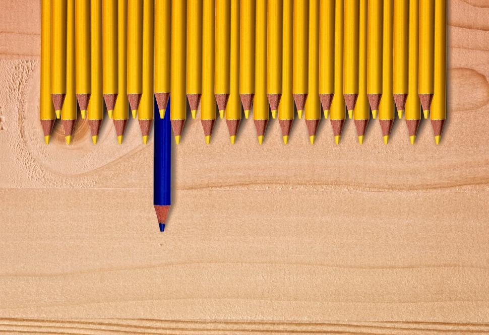 Free Image of The one standing out - Concept of individuality and creativity 
