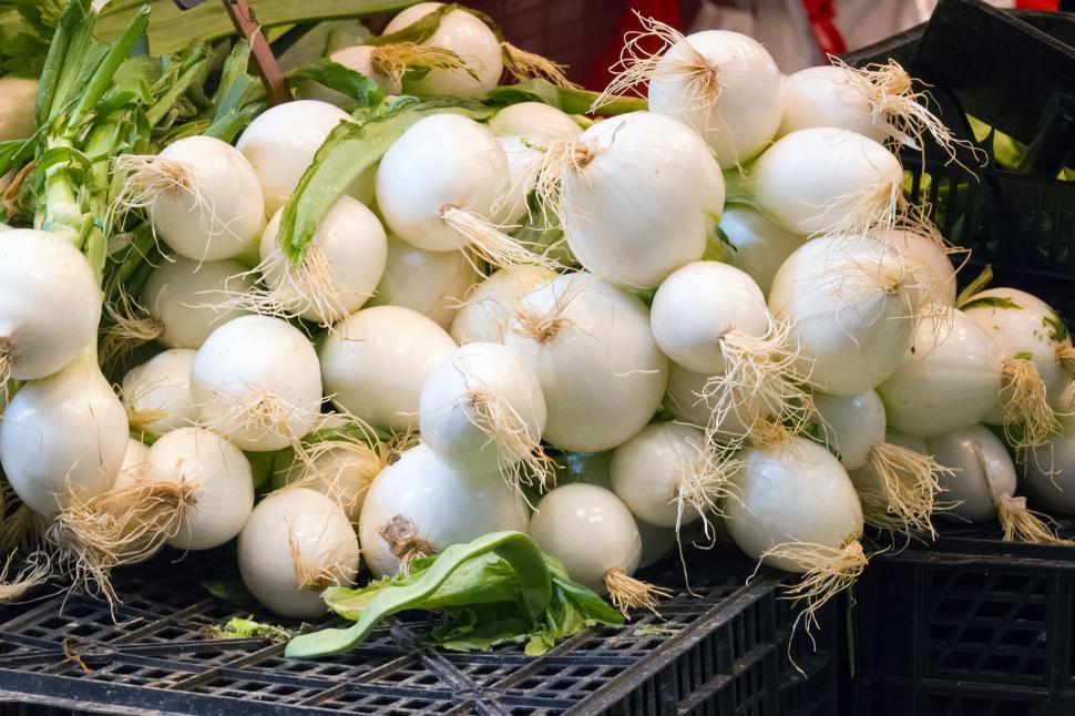 Free Image of Onions at the Market 
