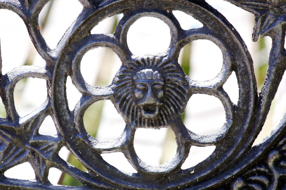 Free Image of Cast metal design 