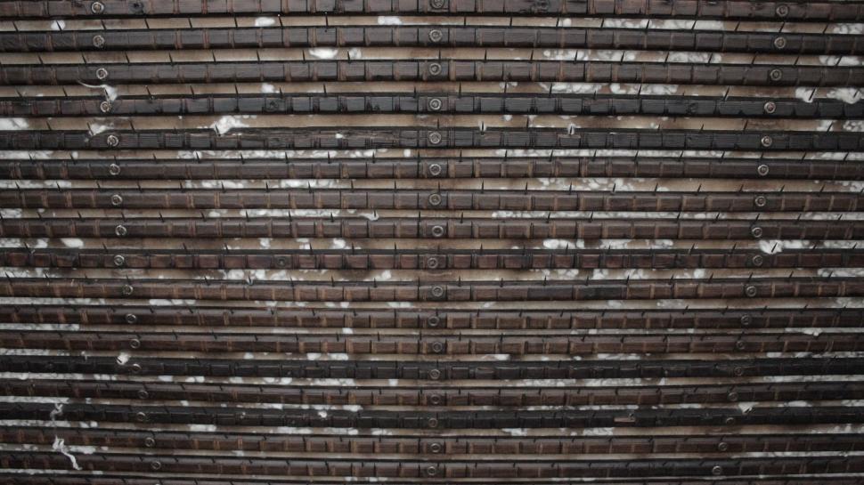 Free Image of Brick Wall in Black and White 