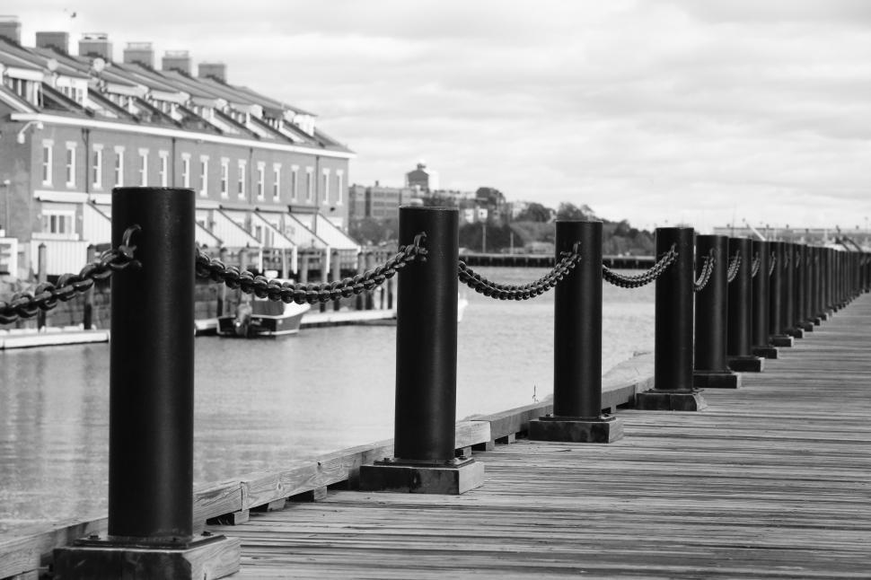 Free Image of Long Dock Stretching Into Distance 