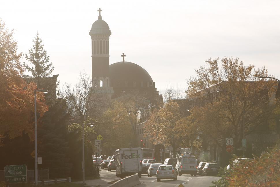 Free Image of Historic Building With Clock Tower in the Background 