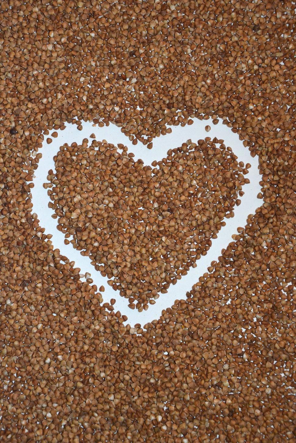 Free Image of Buckwheat heart.  