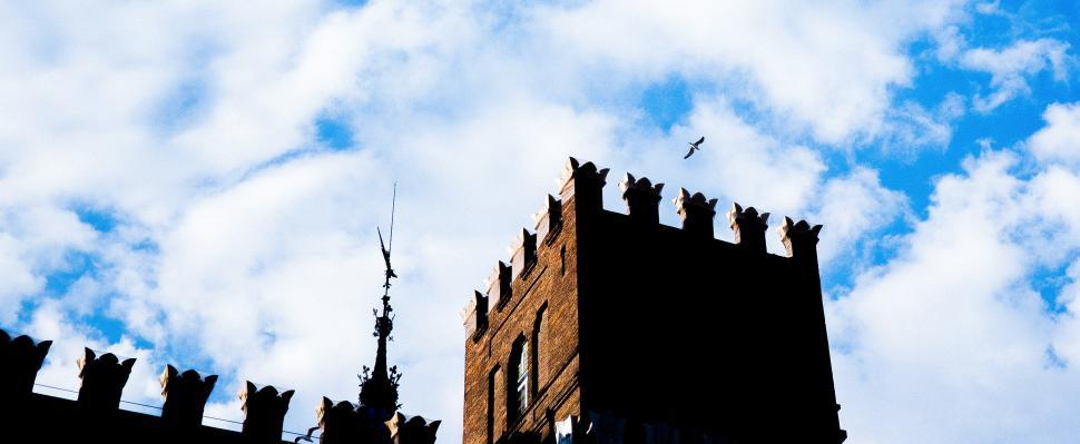 Free Image of Towering Building With Clock 