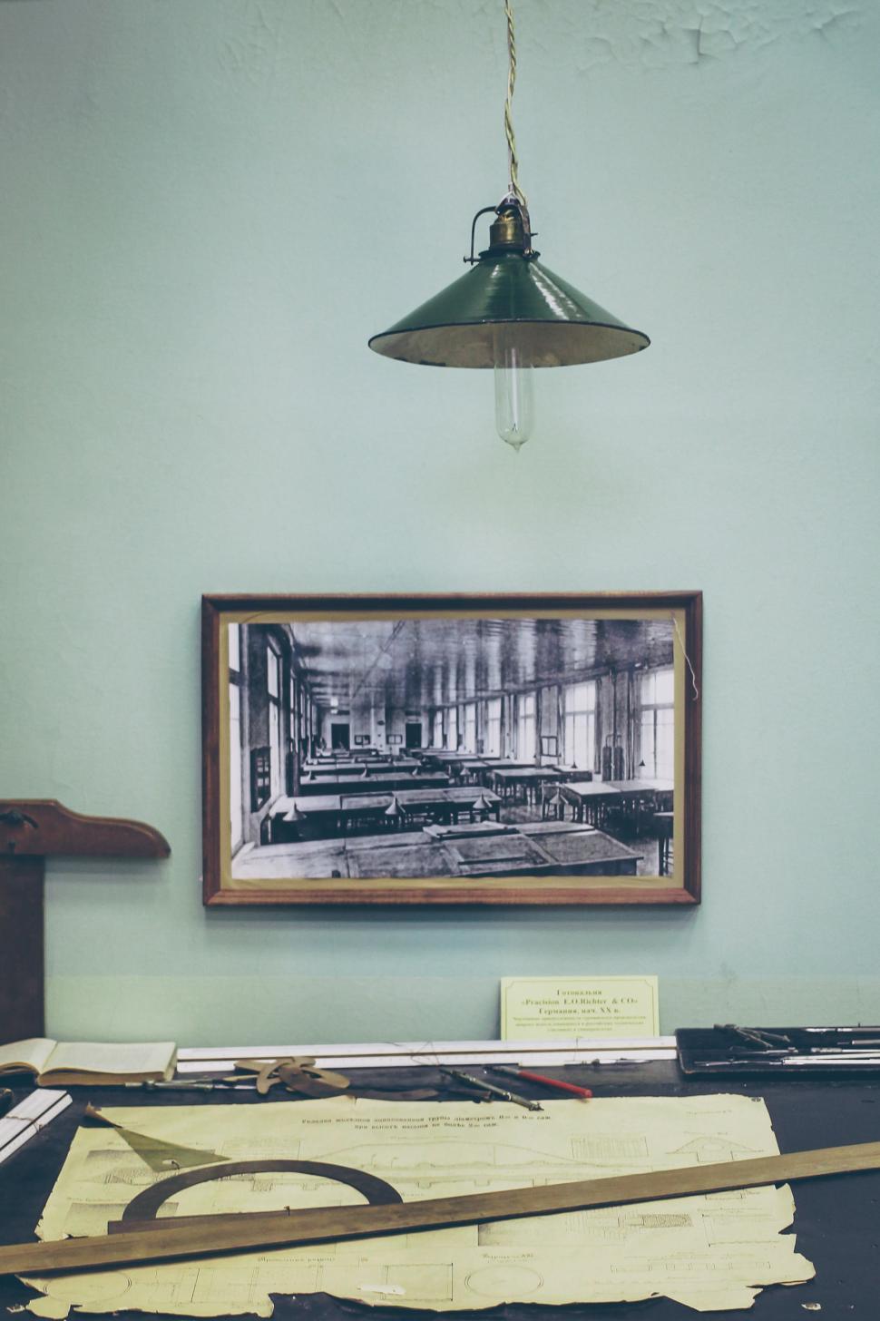 Free Image of Picture Hanging on Wall in Room 