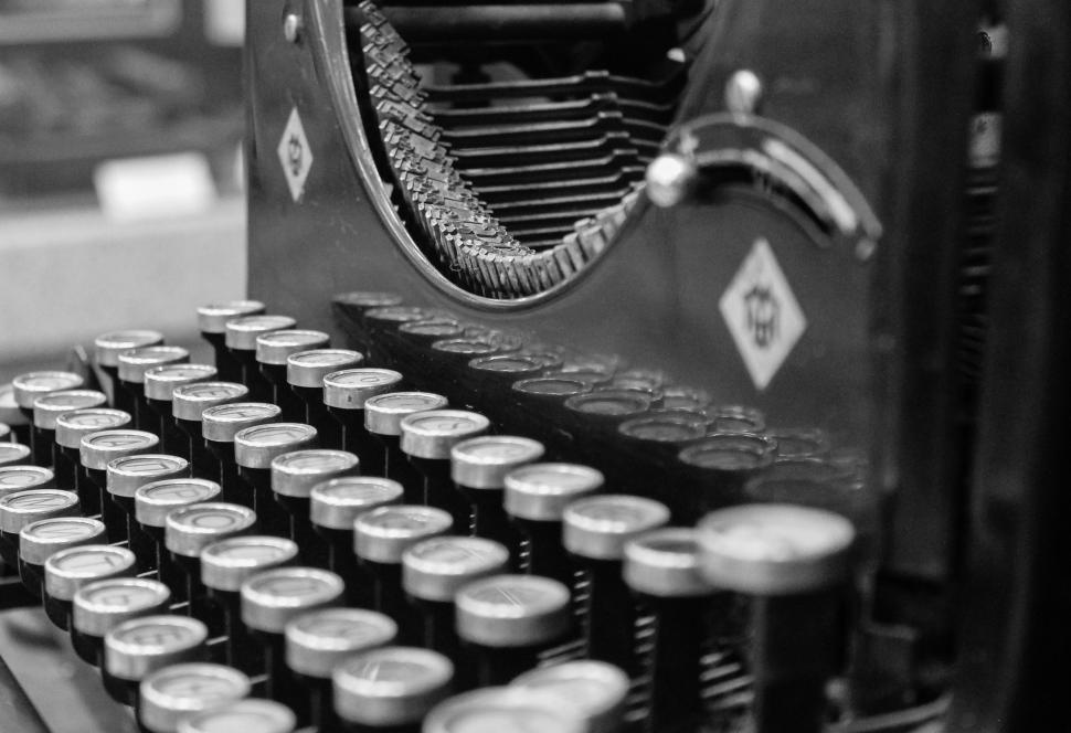 Free Image of Close Up of an Old Fashioned Typewriter 