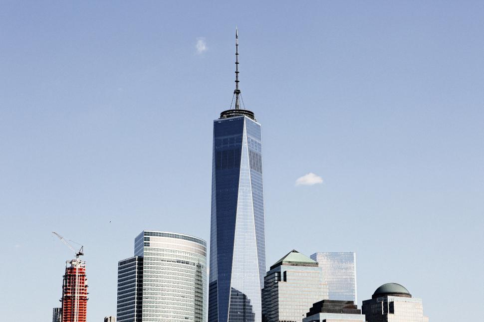 Free Image of Cityscape With Tall Buildings and Tower 