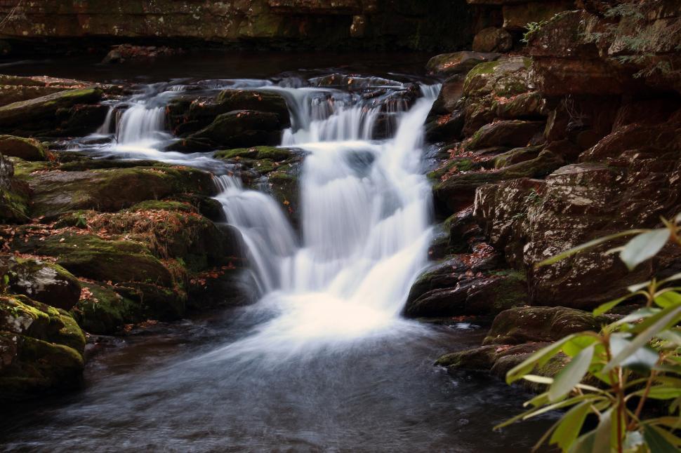 Free Image of Van Campens Brook Waterfall 
