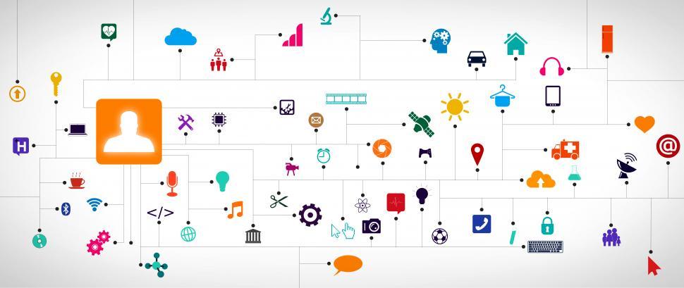 Free Image of Internet of Things II - Multicolor version 