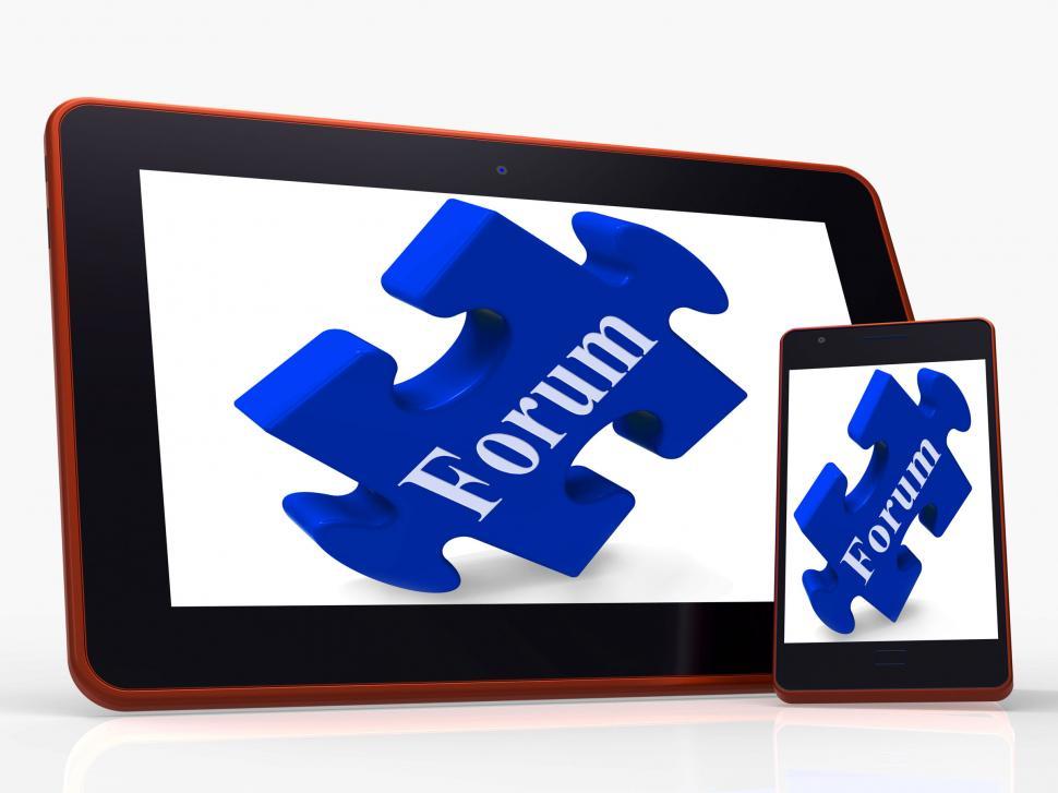 Free Image of Forum Smartphone Shows Website Networking And Discussion 