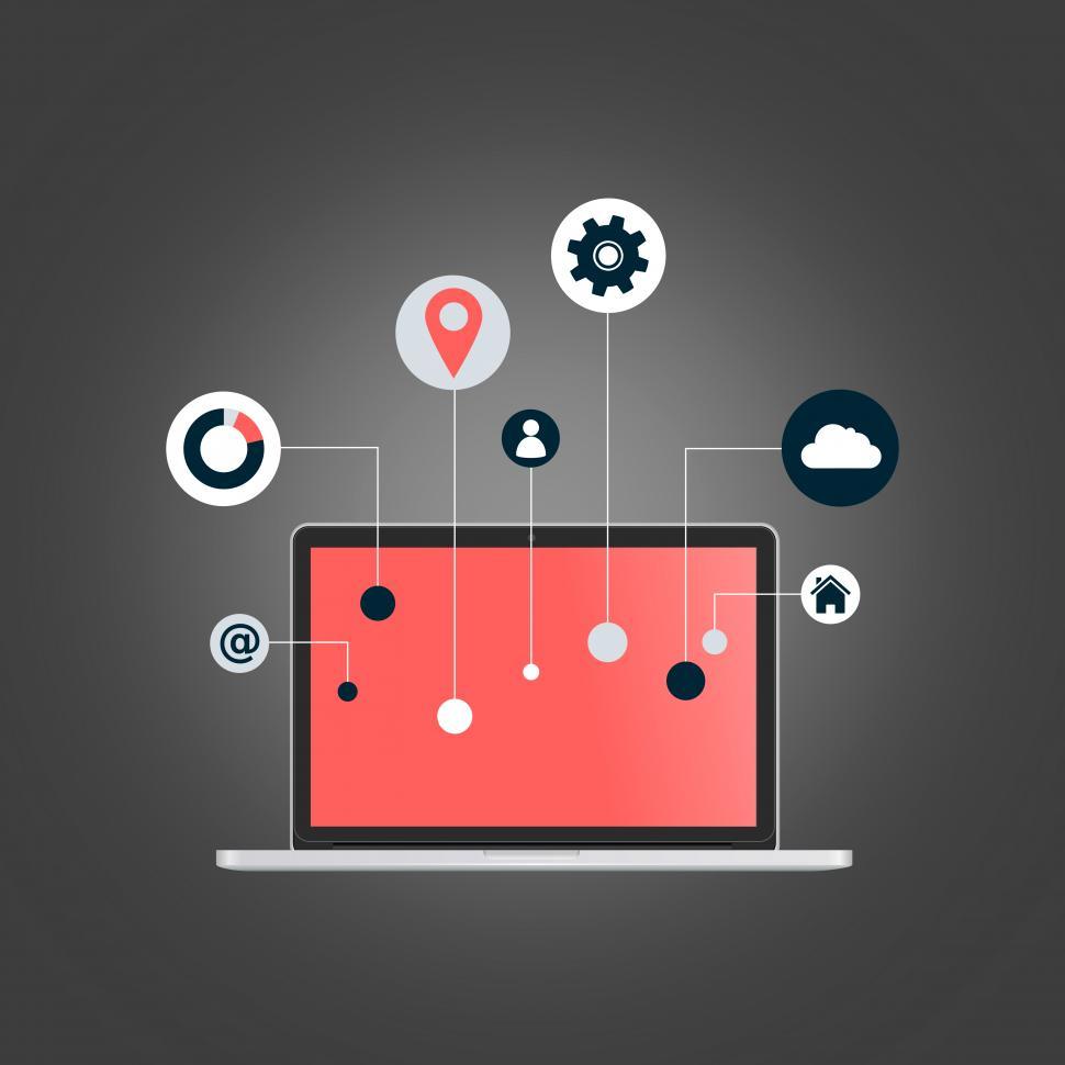 Free Image of Internet of Things concept - Laptop with Information Technology  
