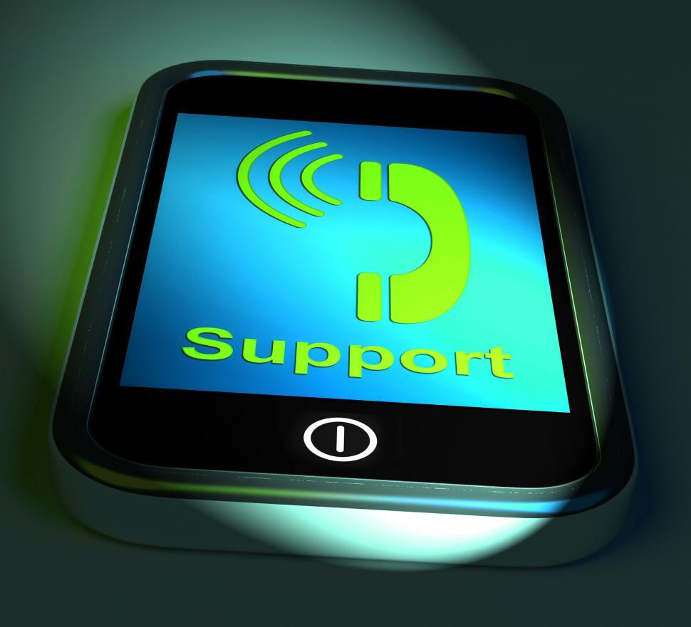 Free Image of Support On Phone Shows Call For Advice 