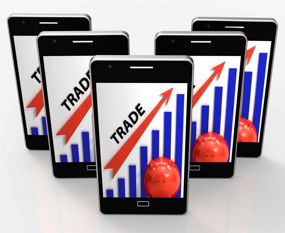 Free Image of Trade Graph Shows Growth In Markets And Share Value 