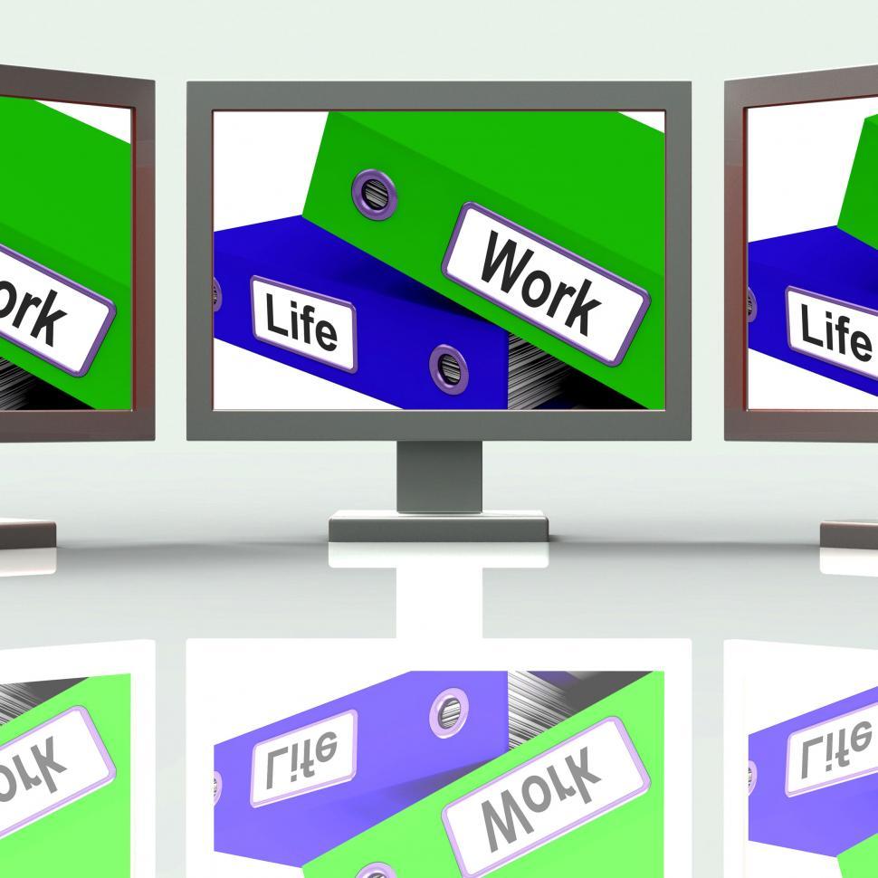 Free Image of Life Work Folders Mean Balance Of Career And Leisure 
