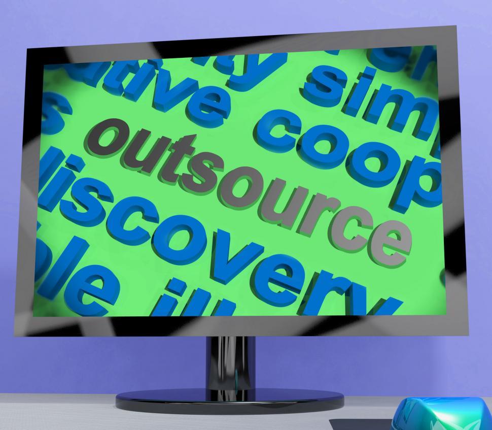 Free Image of Outsource Word Means Hiring Independent Worker Or Subcontractor 