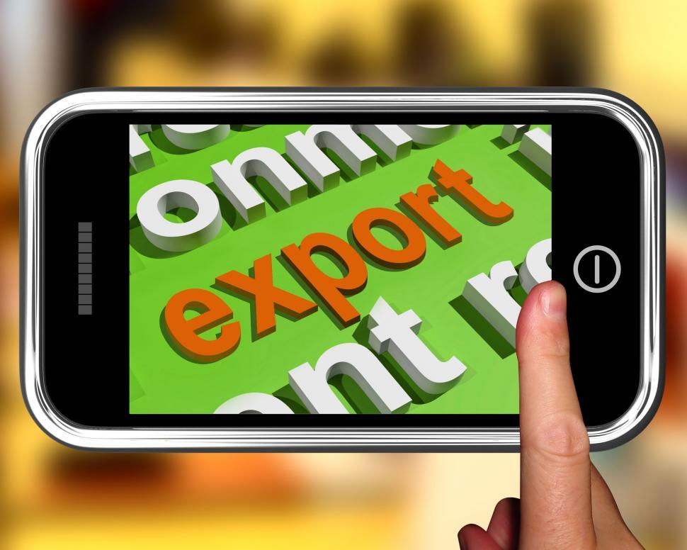 Free Image of Export In Word Cloud Means Sell Overseas Or Trade 