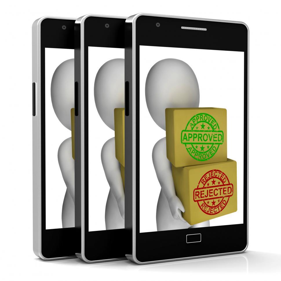 Free Image of Approved Rejected  Boxes Mean Product Tests Or Checking Quality 
