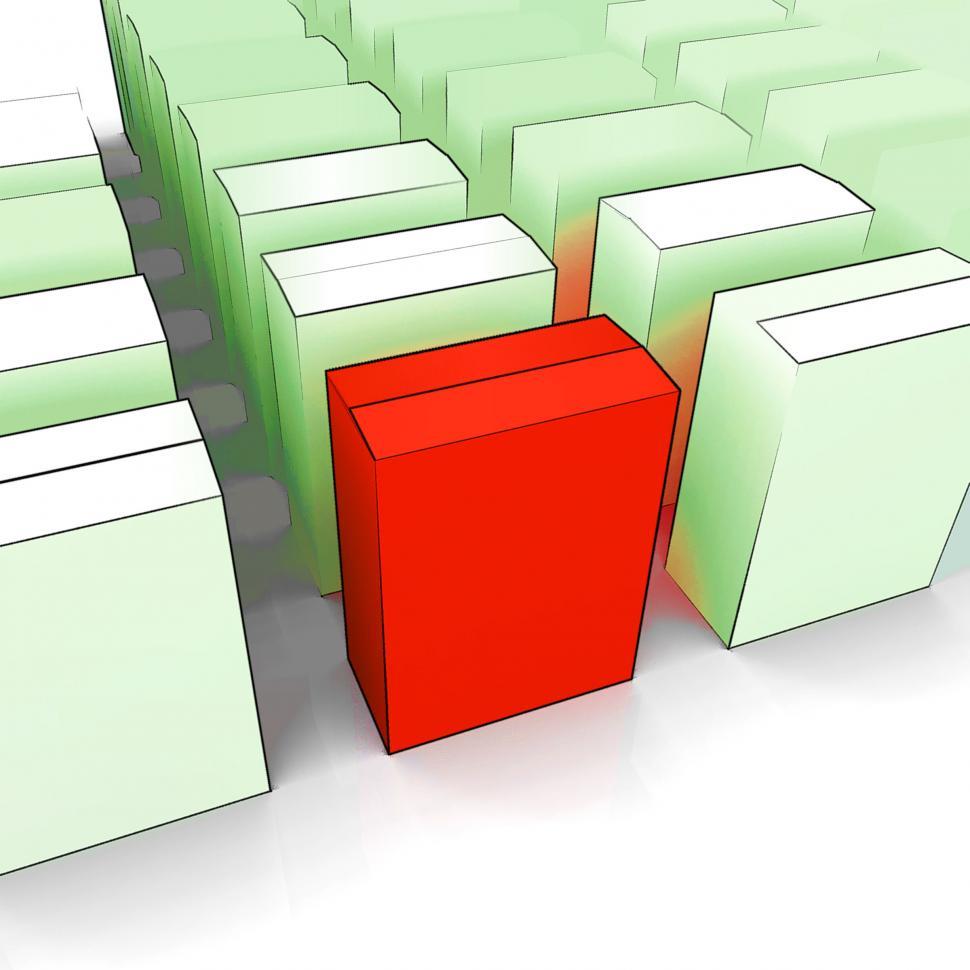 Free Image of Blank Box Copy space Means Stand Out Leader Or Individual 