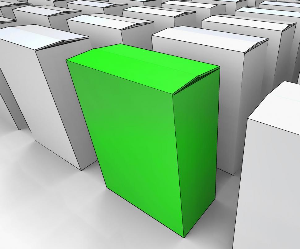 Free Image of Blank Box Copy space Means Stand Out Leader Or Individual 