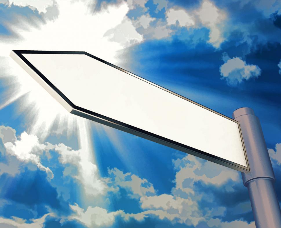 Free Image of Blank Road Sign Shows Copy space For Message 