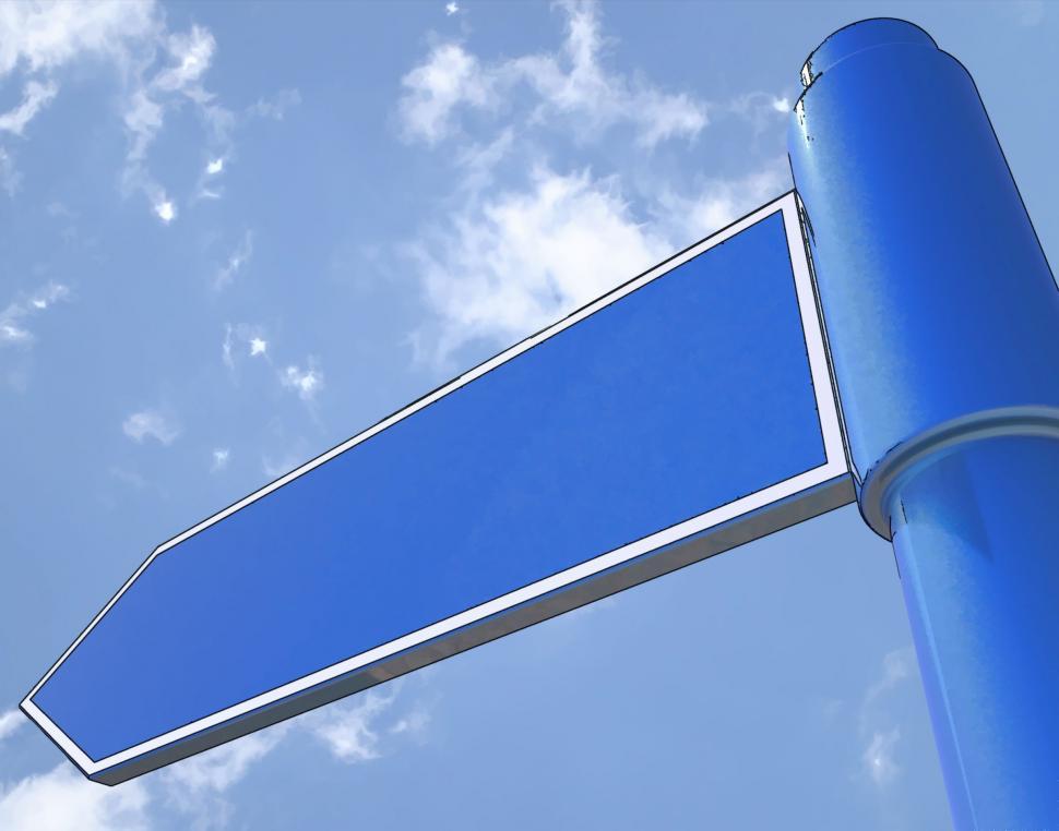 Free Image of Blank Road Sign Shows Copy space For Message 