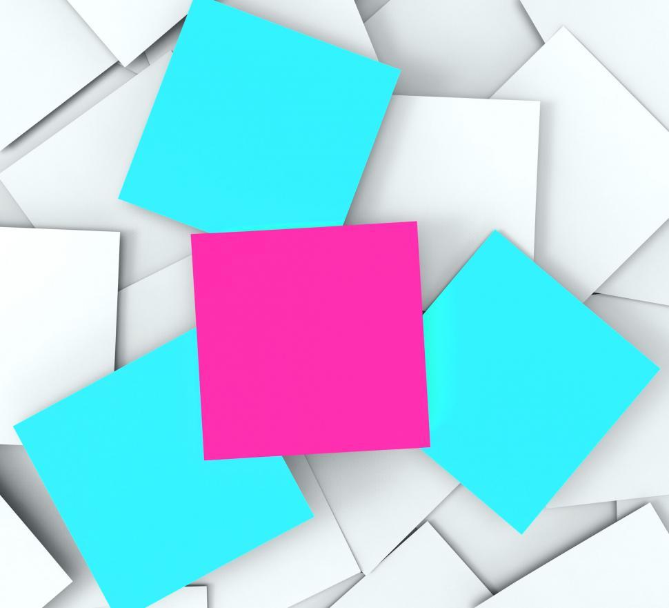 Free Image of Blank Messages Shows Copyspace To Do And Note 