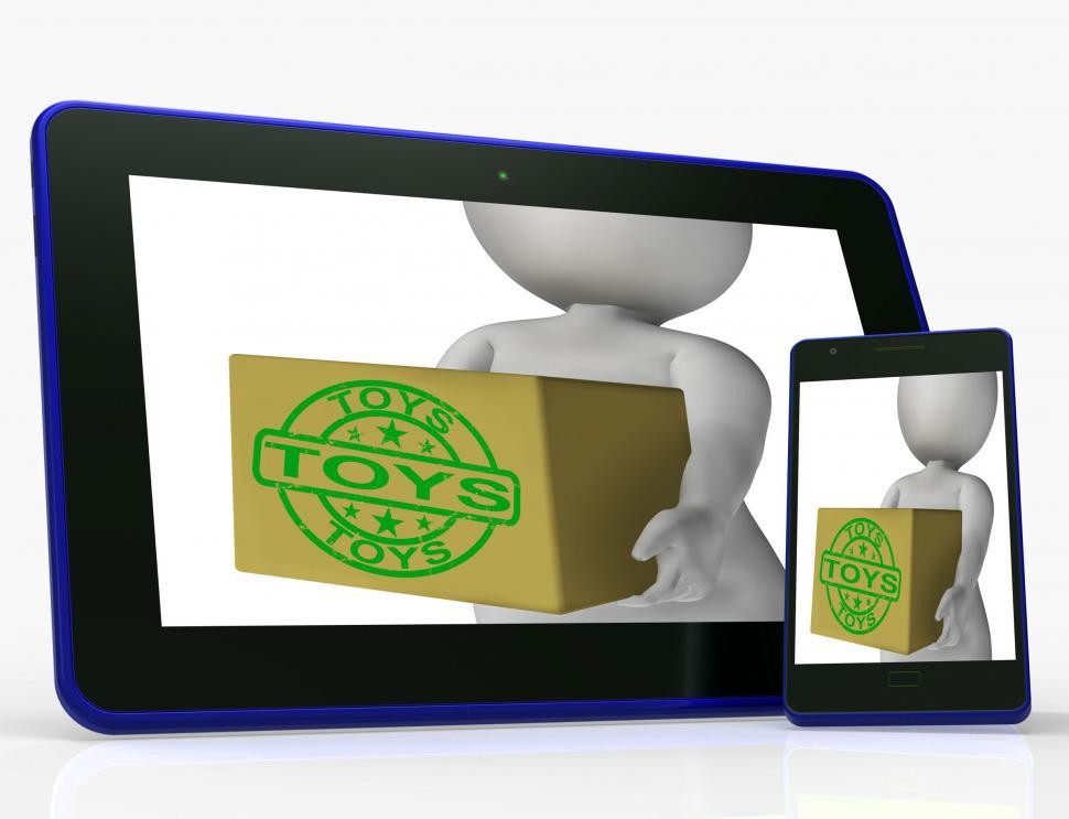 Free Image of Toys Box Means Shopping And Buying For Children Or Kids 