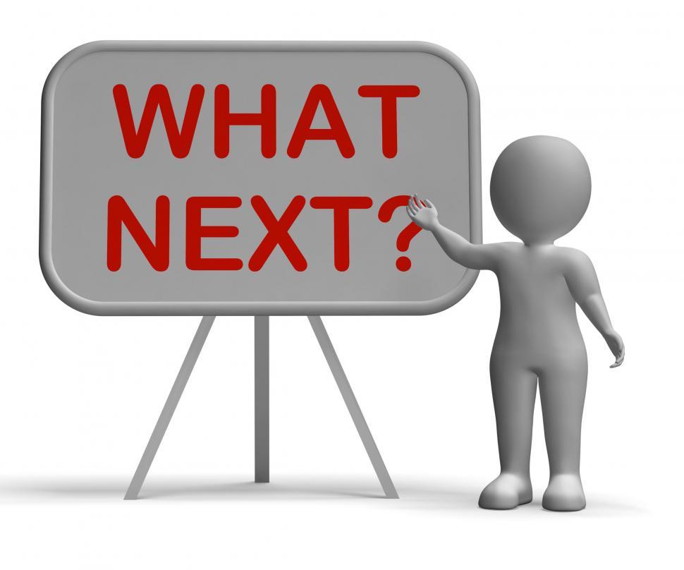 Free Image of What Next Whiteboard Means Following Procedures Or Planning 