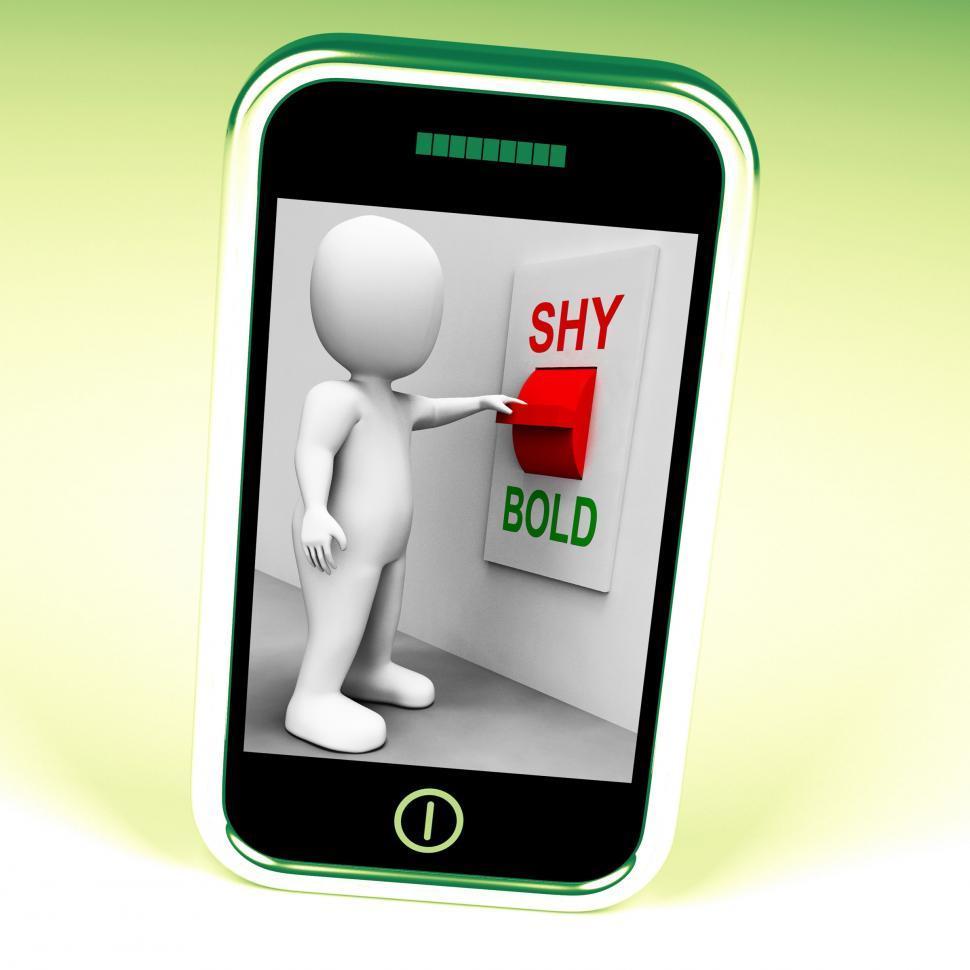 Free Image of Shy Bold Switch Means Choose Fear Or Courage 