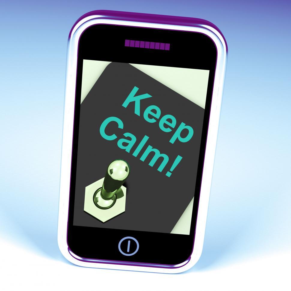 Free Image of Keep Calm Switch Shows Keeping Calmness Tranquil And Relaxed 