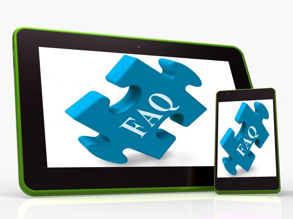 Free Image of FAQ Smartphone Shows Frequently Asked Questions And Answers 