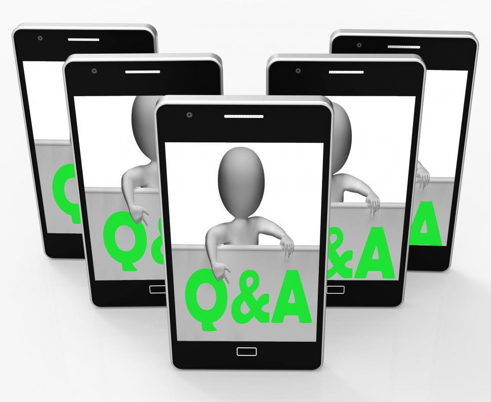 Free Image of Q&A Blackboard Shows Inquiries Responses And Information 