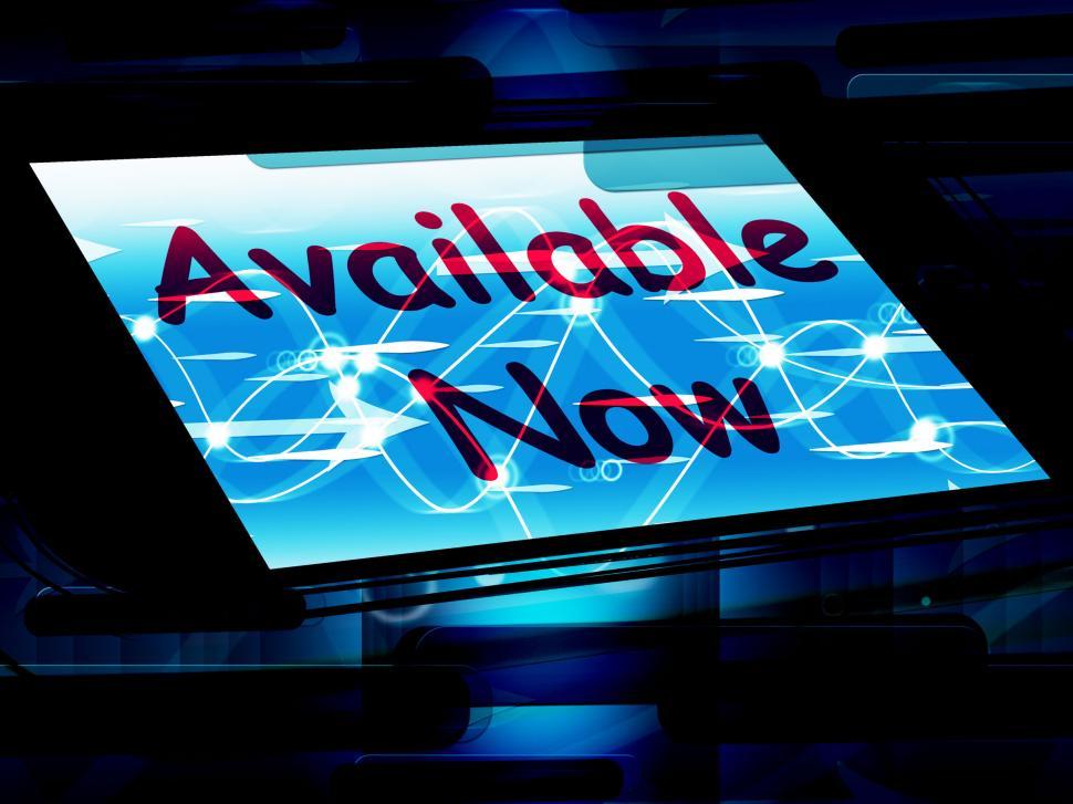 Free Image of Available Now On Screen Shows In Stock Or Online Ordering 